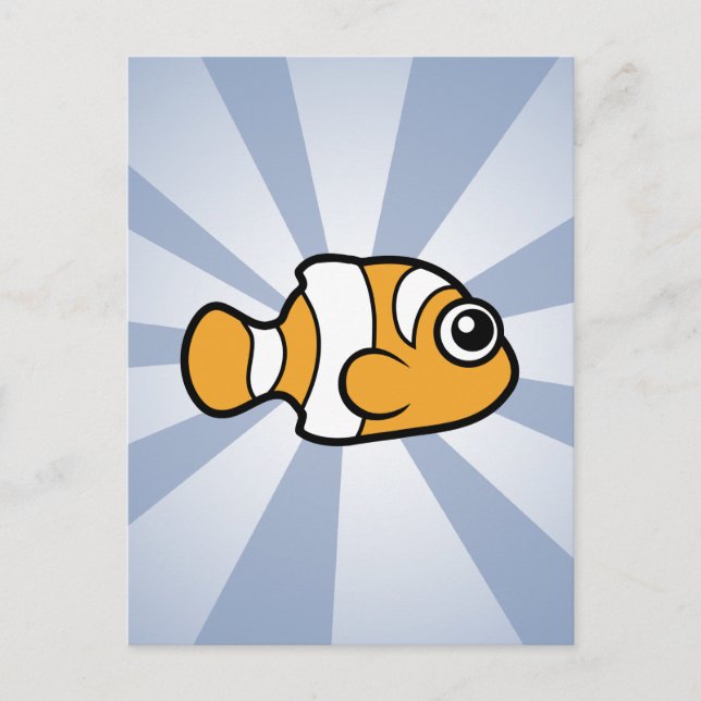 Cute Clownfish Vykort (Framsida)