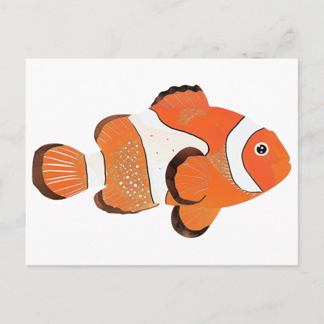 Cute Clownfish Vykort (Framsida)