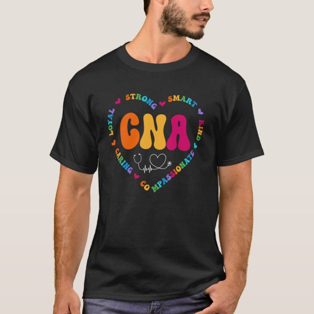 Cute CNA-sjuksköterskeavskrivning T Shirt (Framsida)