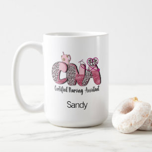 Cute CNA Western typografi 15 Ounce Kaffemugg