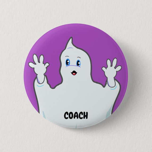 Cute Coach Ginger Ghost Ghost Knapp (Framsida)