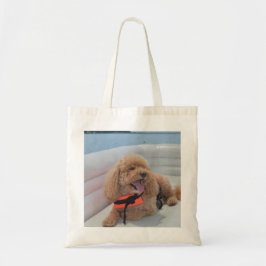 Cute Cockapoo-Hund med livförsäkring Tygkasse