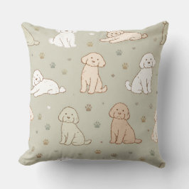 Cute Cockapoo Pattern | Dog Lover Cushion Kudde