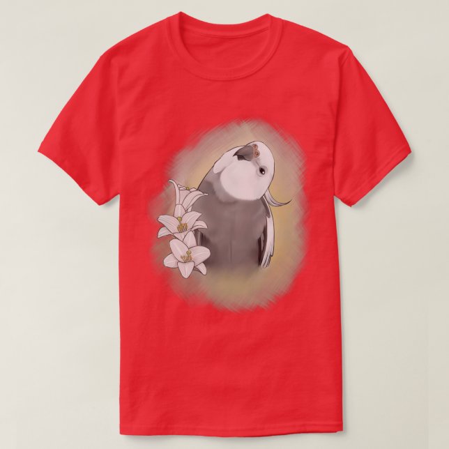 Cute Cockatiel 3 T Shirt (Design framsida)