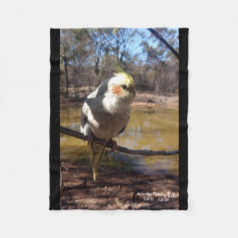 Cute Cockatiel Flebit Blanket Fleecefilt