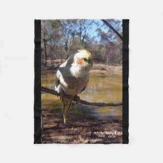 Cute Cockatiel Flebit Blanket Fleecefilt