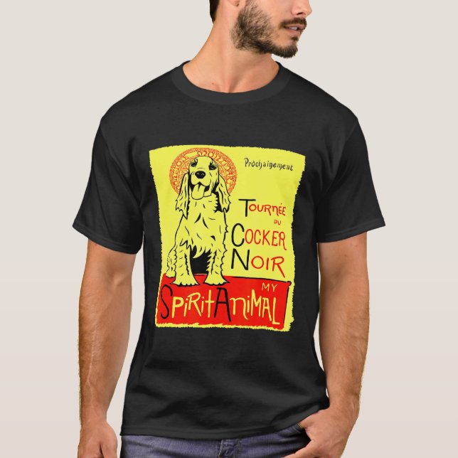 Cute Cocker Spain Hund Art Cocker T Shirt (Framsida)