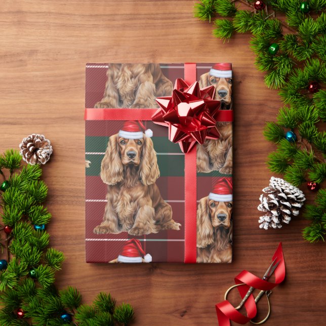 Cute Cocker Spaniel Fun Dog Lover Christmas Presentpapper (Julgåva)