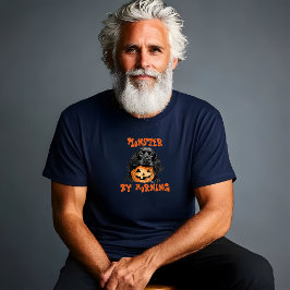 Cute cocker spaniel halloween orange ironisk t shirt