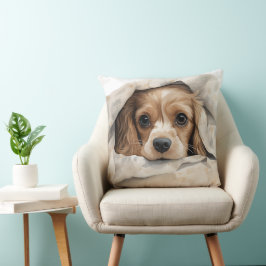 CUTE COCKER SPANIEL PUPPY UNDER BLANKET KUDDE