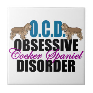 Cute Cocker Spanska Kakelplatta