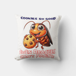 Cute Cockroach Cookie-Tecknad Dessert Kudde