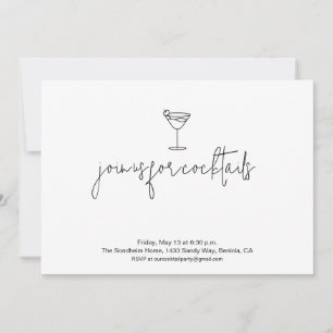 Cute Cocktail Party-inbjudan Inbjudningar