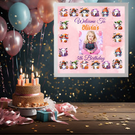 Cute Coffee Älskare Ghost Poster för barn Birthday