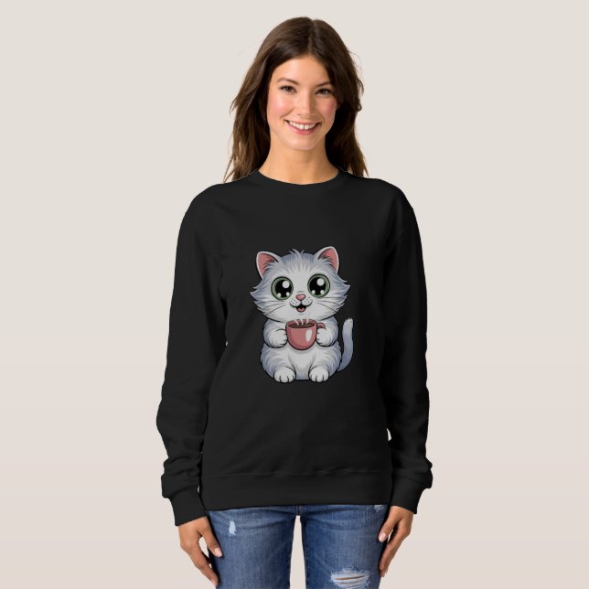 Cute Coffee Funny T-Shirt (Hel framsida)