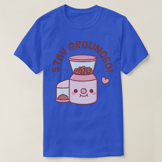 Cute Coffee Grinder Vilo Groround Pun T Shirt (Design framsida)