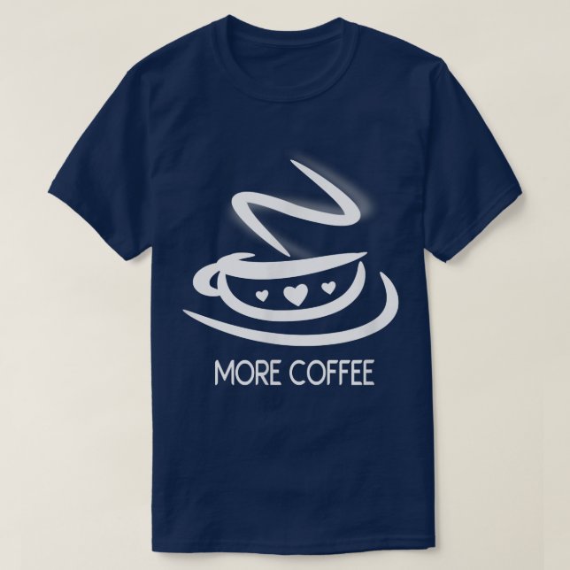 Cute Coffee Kopp T Shirt (Design framsida)