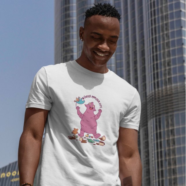 Cute Coffee Momster T Shirt (Skapare uppladdad)