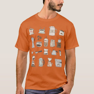 Cute Coffee Shop Art Barista T Shirt