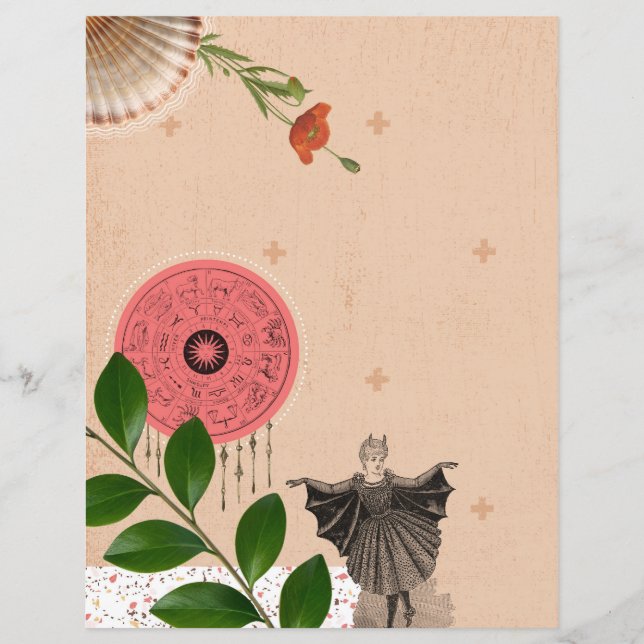 Cute Collage Decoupage-avbokning av Pappra Lakan (Framsida)