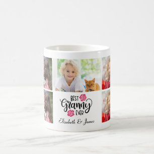 Cute Collage Photo Best Granny All Grandma Gift C Kaffemugg