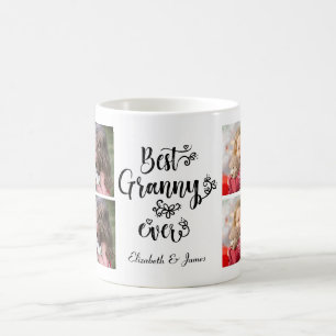 Cute Collage Photo Best Granny All Grandma Gift C Kaffemugg