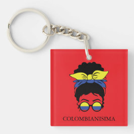 CUTE COLOMBIANISIMA Colombian Girl Flagga