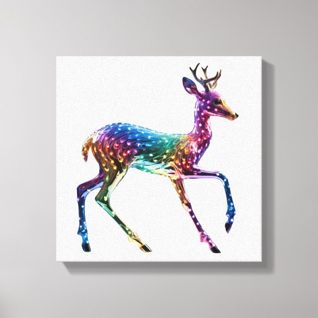 Cute Color Giraffe Canvastryck (Framsida)