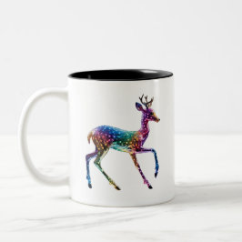 Cute Color Giraffe Två-Tonad Mugg