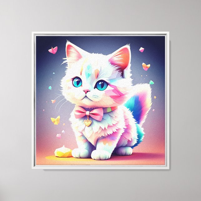 Cute Color Kitten-84301 Canvastryck (Framsida)