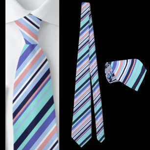 Cute Color Stripe Abstrakt Mönster Slips