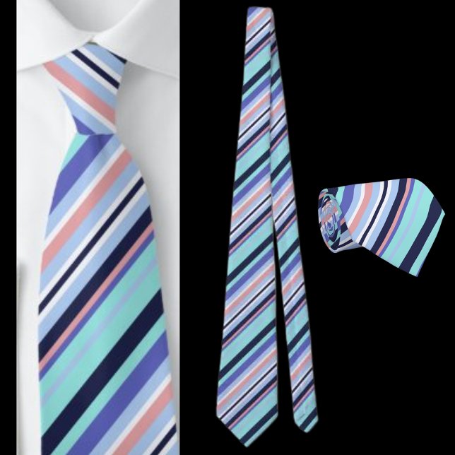 Cute Color Stripe Abstrakt Mönster Slips (Skapare uppladdad)