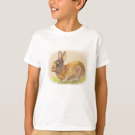 Cute colorent kanin t shirt