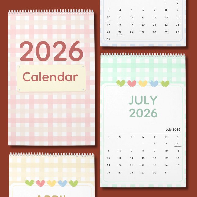 Cute & Colorful 2026 Calendar Kalender (Skapare uppladdad)