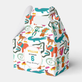 Cute Colorful Abstrakt Animals Barns födelsedag Pa Presentaskar