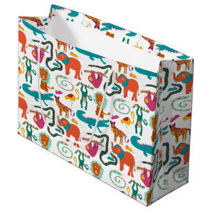 Cute Colorful Abstrakt Animals Kids Mönster