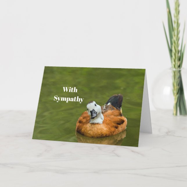 Cute Colorful Anka Photo Sympathy Kort (Framsida)