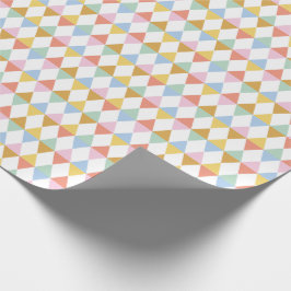 Cute Colorful Argyles on white Presentpapper