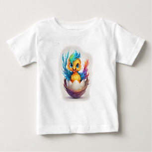 Cute Colorful Baby Phoenix Hatching T Shirt