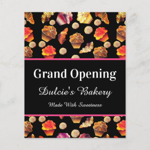 Cute Colorful Bakery, Chef, Caterer, Pastry Maker Flygblad