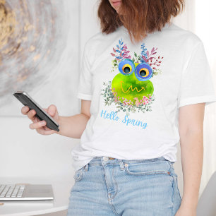 Cute Colorful Bird Hej Vår T Shirt