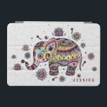 Cute Colorful Blommigt Baby Elephant Illustration iPad Mini Skydd<br><div class="desc">Färgfläckig baby-elefantillustration i blommigt över vit cirkel mönster bakgrund. Anpassade och valfritt monogram. Om du behöver hjälp med att anpassa någon av mina designers kontaktar du ArtOnWear-designern. Kostnadsfri textformatering med hjälp av direkthjälp tillgänglig på begäran.</div>
