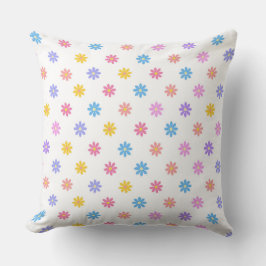 Cute Colorful Blommigt Kudde