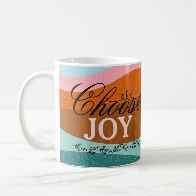 Cute Colorful Boho - inspirerande positiv offert Kaffemugg (Vänster)