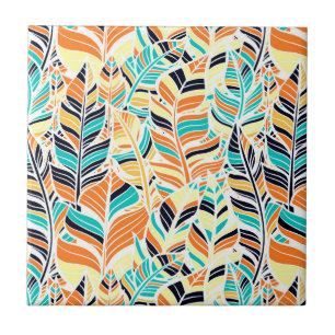 Cute colorful boho löv mönster kakelplatta
