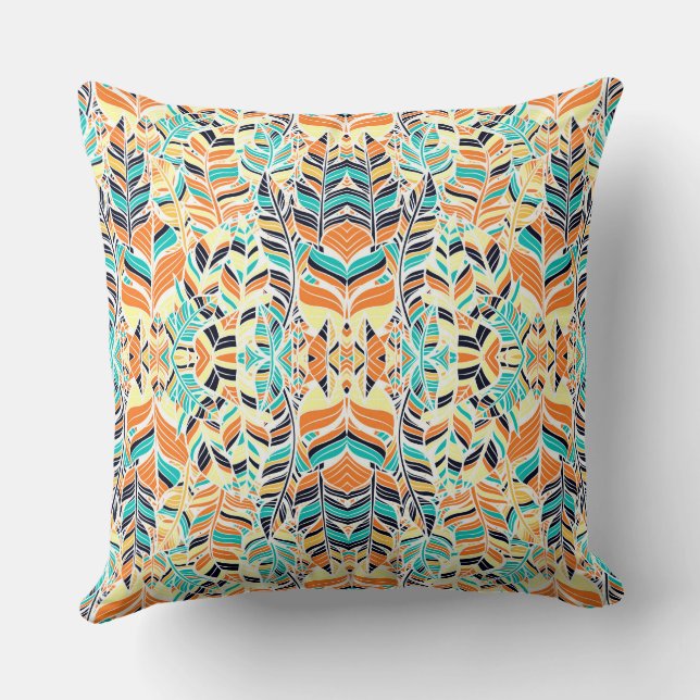 Cute colorful boho löv mönster kudde (Baksida)