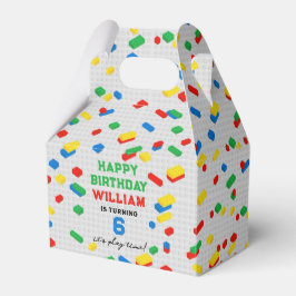 Cute Colorful Bricks Byggande Blocks Barns födelse Presentaskar