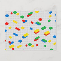 Cute Colorful Bricks Bygger block Kids Mönster