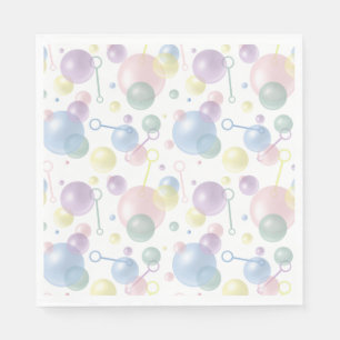 Cute Colorful Bubble Mönster Pappersservett