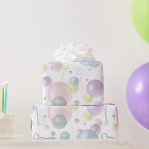 Cute Colorful Bubble Mönster Presentpapper